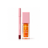 Peach Nude Lip Oil & Lip Liner Duo – Warm Soft Finish