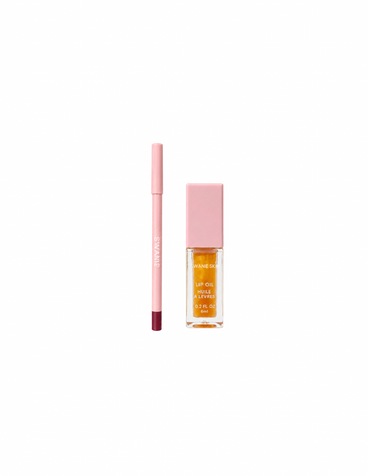 Peach Nude Lip Oil & Lip Liner Duo – Warm Soft Finish
